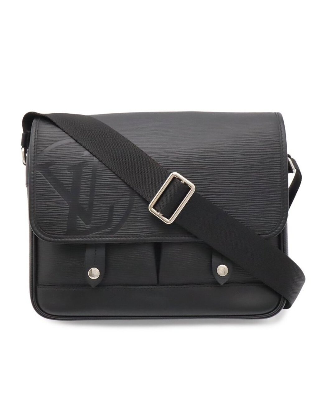 Louis Vuitton Epi Messenger Downtown PM Shoulder Bag Crossbody Leather Noir